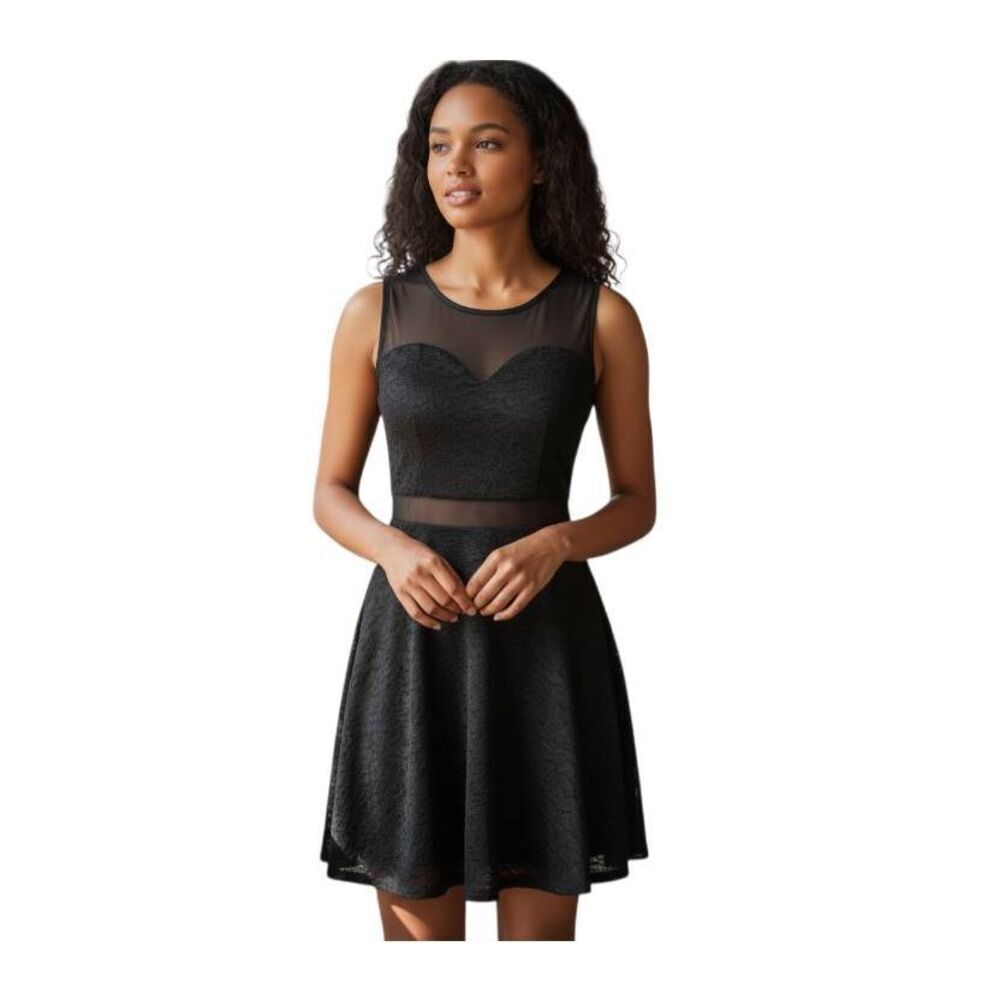 LIBERTY LOVE BLACK DRESS SZ.S EUC.